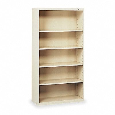 Bookcase 66 Steel 5 Shelf Putty Bookcase 66 Steel 5 Shelf Putty