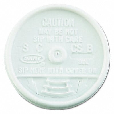 Hot/Cold Cup Lid 8 oz-10 oz White PK1000