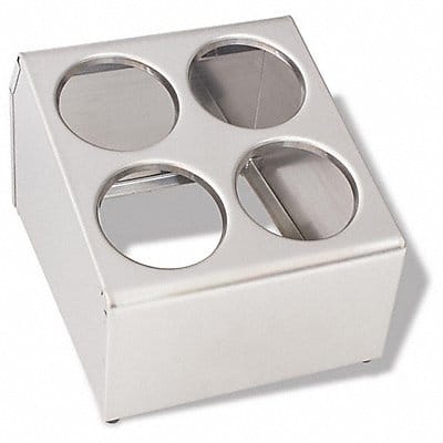 Flatware Dispenser 8 x 10 in Silver