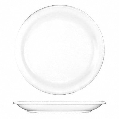 Plate 9 1/2 Dia European White PK24