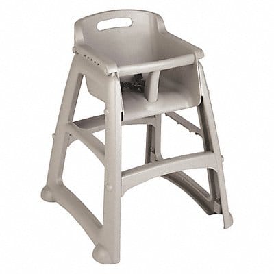 Stackable High Chair w/Strap Platinum