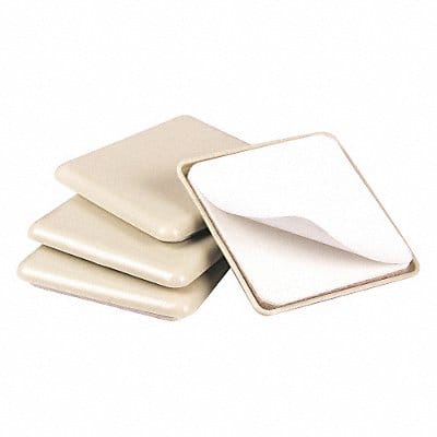 Furniture Glides SelfStick Sq 2-1/2 PK4
