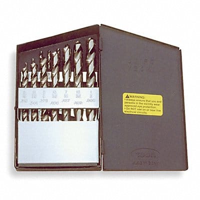 Jobber Drill Set 3/8 Shank 15 PC HSS